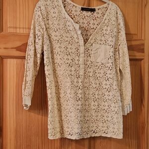 The Limited Pullover Lace 3/4 length sleeve